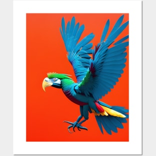 phoenix macaw Posters and Art